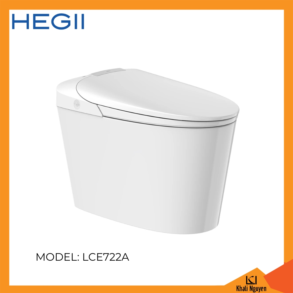 Bồn cầu thông minh HEGII Q-Light LCE722A | Cảm biến đá chân tiện lợi | Xả xoáy siêu sạch | Sưởi ấm bệ ngồi kháng khuẩn