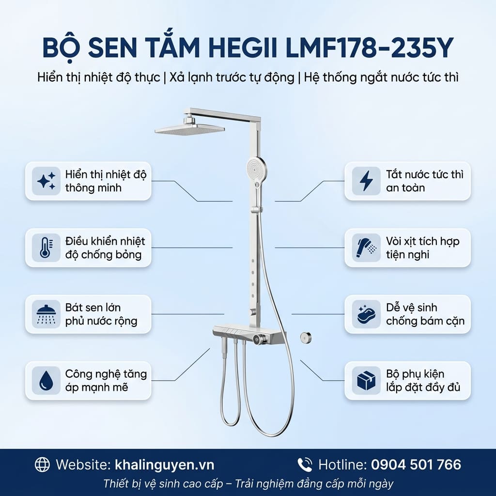 Thông tin bộ sen tắm HEGII LMF178-235Y