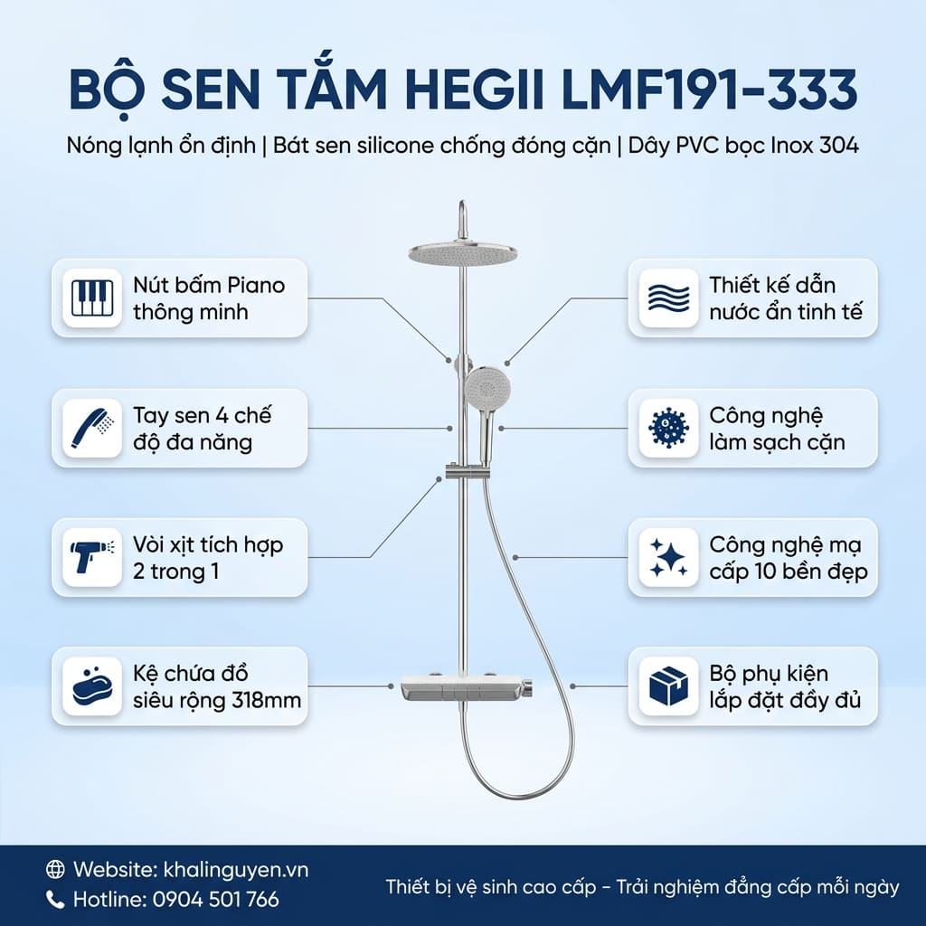 Thông tin bộ sen tắm HEGII LMF191-333