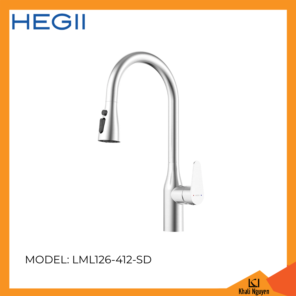 Vòi rửa bát dây rút HEGII LML126-412-SD