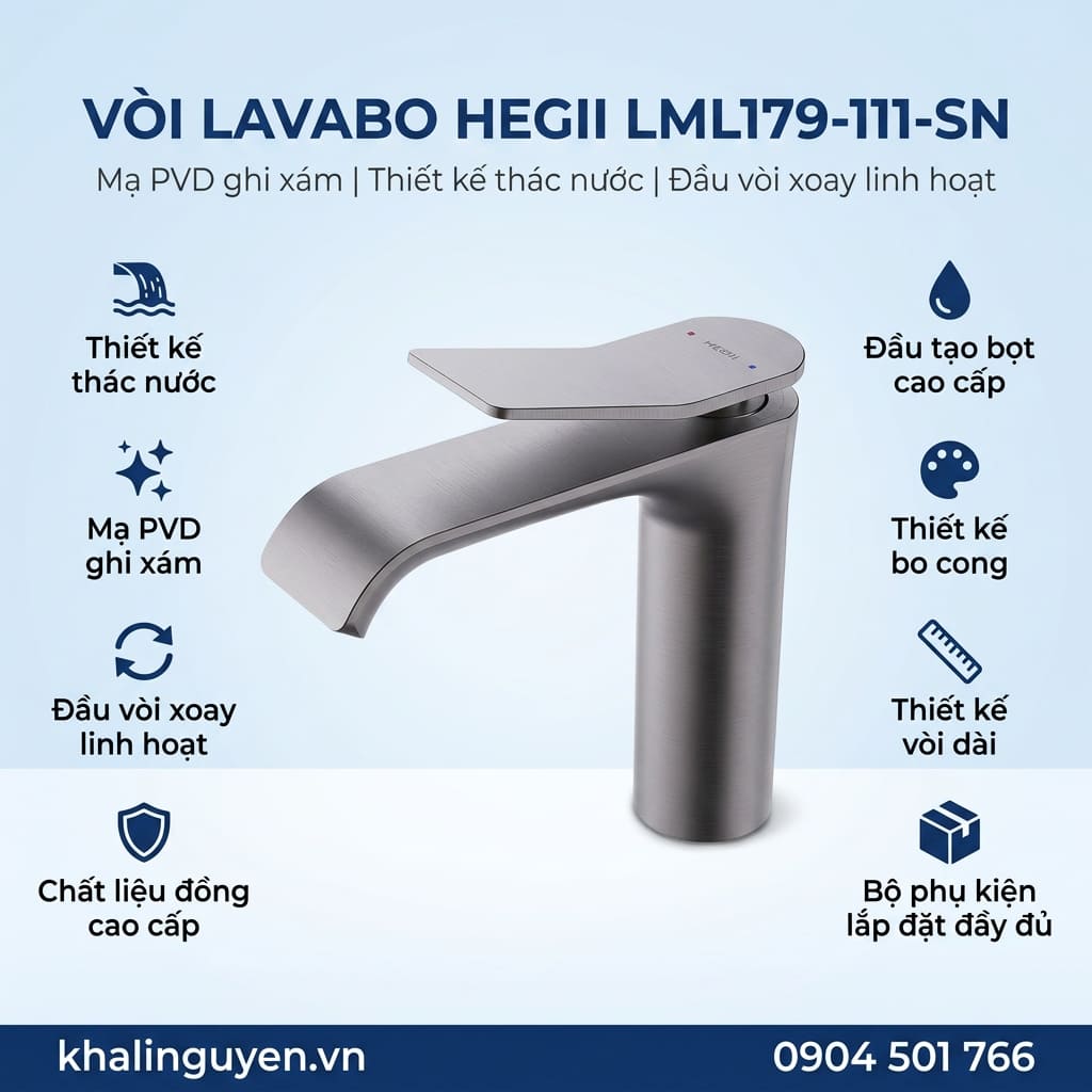 Thông tin vòi Lavabo HEGII LML179-111-SN
