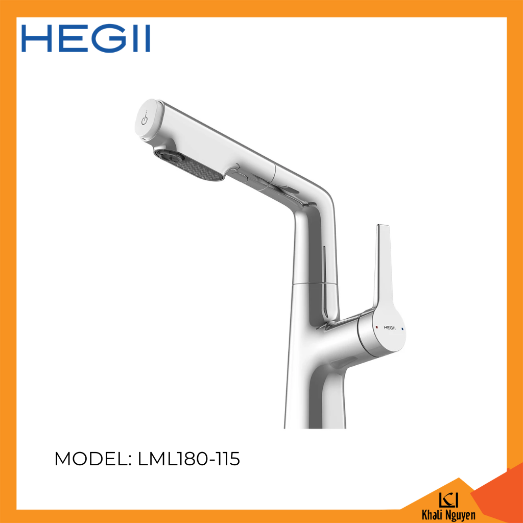 Vòi Lavabo dây rút HEGII LML180-115