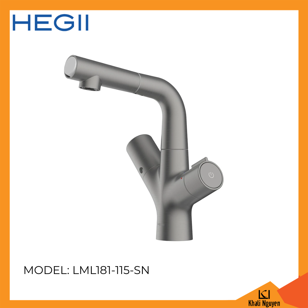 Vòi Lavabo dây rút HEGII LML181-115-SN