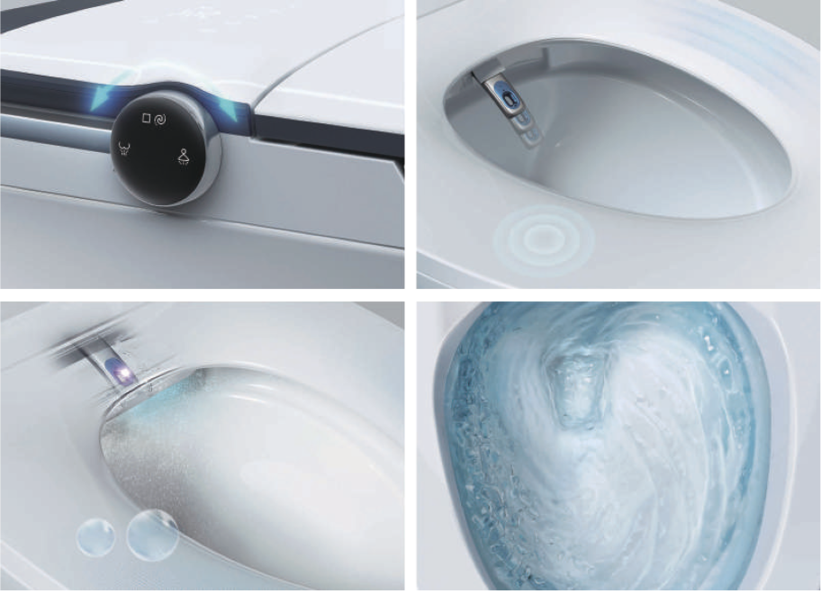 Hệ thống xả WaterJet mạnh mẽ bàn cầu thông minh HEGII R11-HCE111A01 