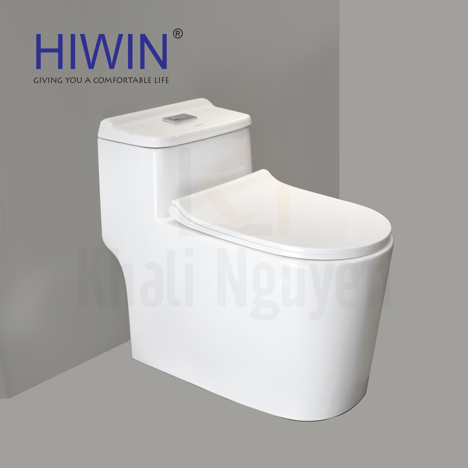 Bồn cầu một khối Hiwin MT-2020 nắp PP