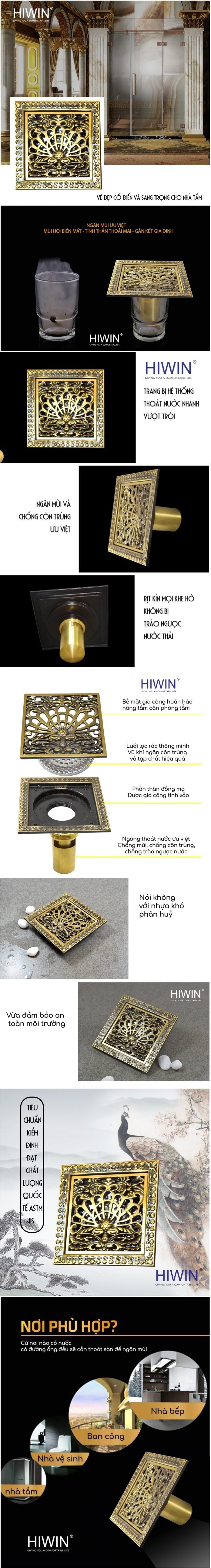 Thông Tin Thoát Sàn Đồng Giả Cổ Hiwin FD-4601