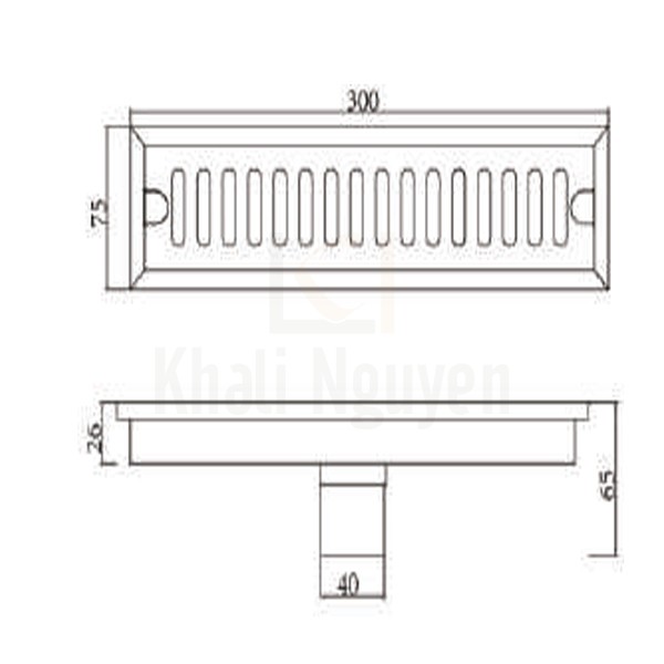 Bản Vẽ Thoát Sàn Ngăn Mùi Hiwin FD-10302