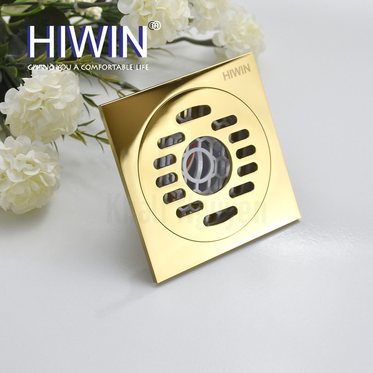 Thoát Sàn Ngăn Mùi Đồng Mạ Vàng Hiwin FD-1101 - Hình 1