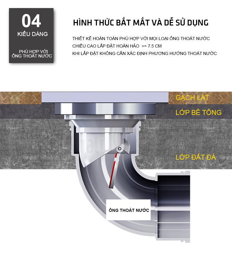 Ga Thoát Sàn Hiwin FD-1901 Mạ Đồng - Hình 7