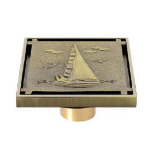 Thoát Sàn Ngăn Mùi Hiwin FD-4706L Mạ Đồng Giả Cổ