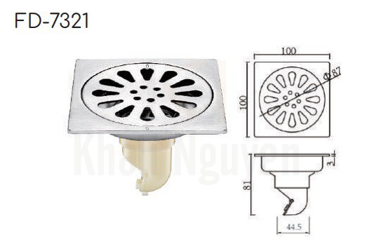 Ga Thoát Sàn Hiwin FD-7321 Thoát Sàn Đối Trọng