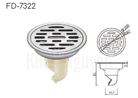 Ga Thoát Sàn Hiwin FD-7322 Thoát Sàn Đối Trọng