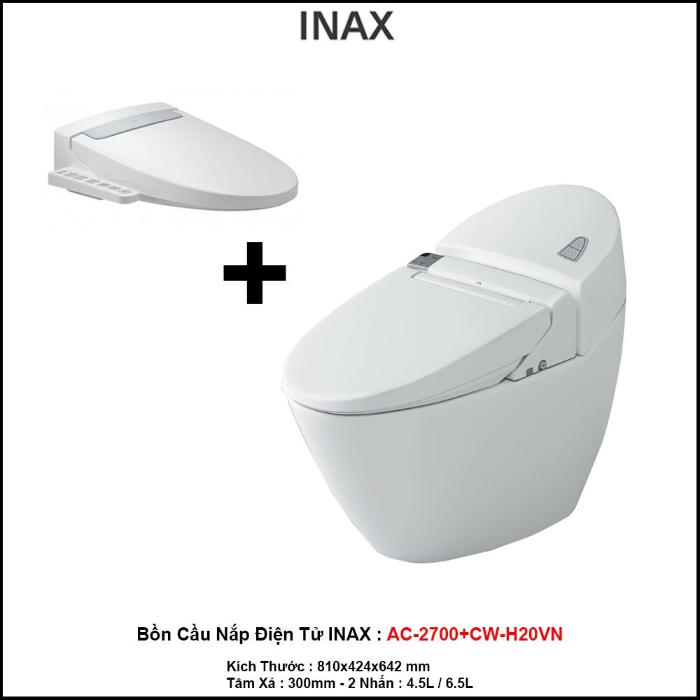 Bồn Cầu Nắp Điện Tử INAX AC-2700+CW-H20VN