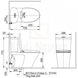 Bản vẽ kỹ thuật INAX AC-700VAN