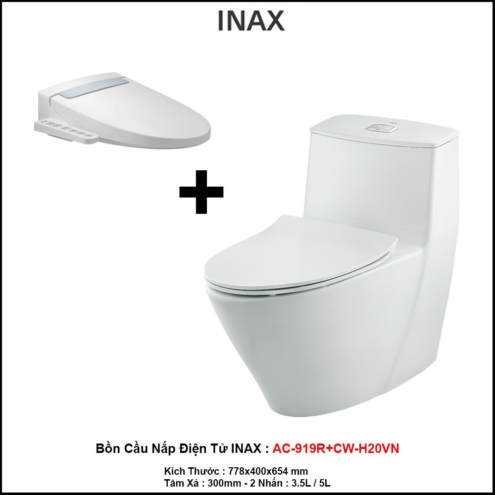 Bồn Cầu Nắp Điện Tử INAX AC-919R+CW-H20VN