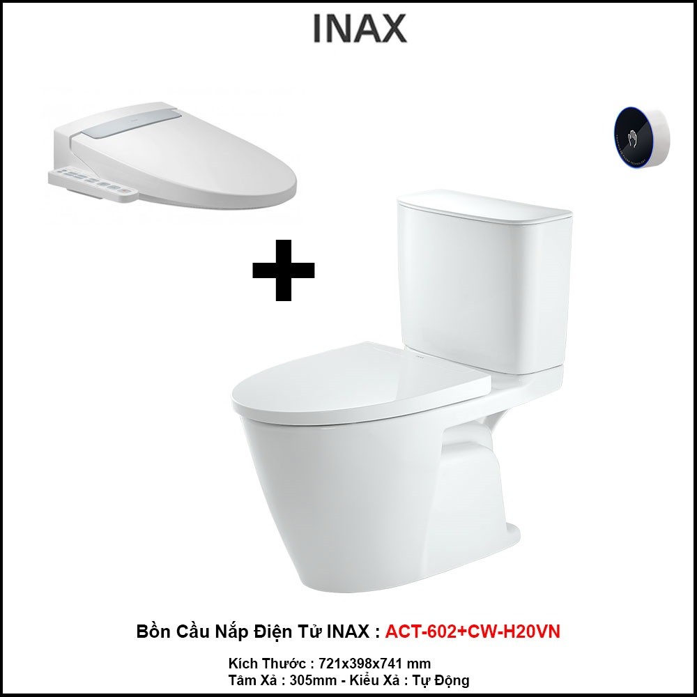 Bồn Cầu Nắp Điện Tử INAX ACT-602+CW-H20VN