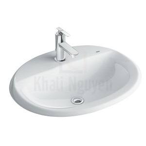 Chậu Rửa Lavabo Inax AL-2395V Dương Vành Aqua Ceramic