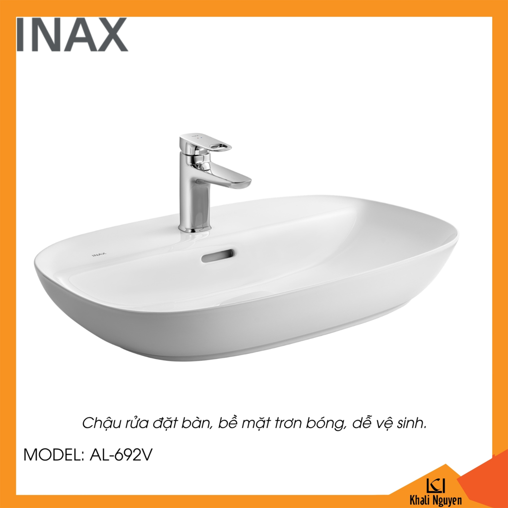 Lavabo Inax đặt bàn AL-692V AquaCeramic