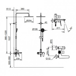 Bản vẽ kỹ thuật Inax BFV-515S