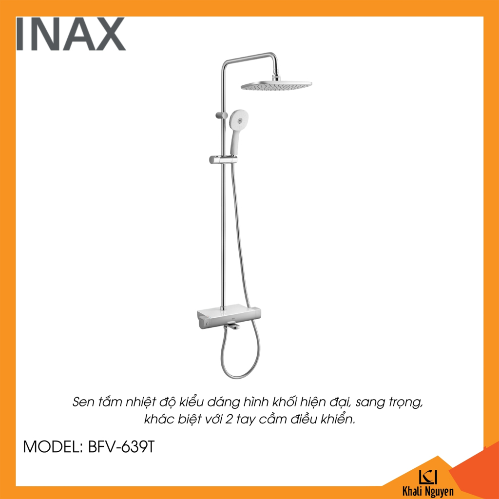 Sen tắm cây nhiệt độ Inax BFV-639T nóng lạnh