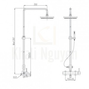 Bản vẽ kỹ thuật Inax BFV-70S
