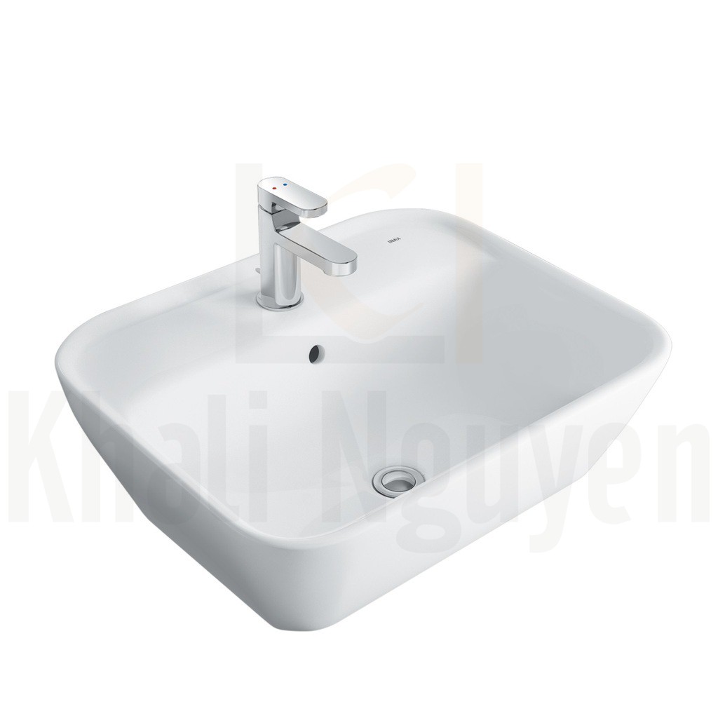 Chậu Rửa Lavabo Inax L-296V (AL-296V) Đặt Bàn Chữ Nhật