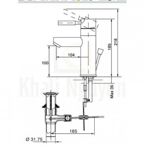 Bản vẽ kỹ thuật Inax LFV-8000S