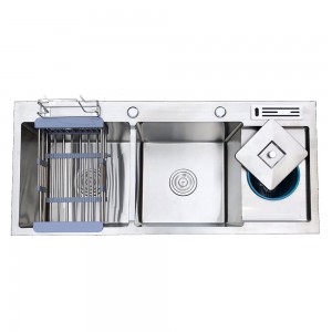 Chậu rửa bát handmade đúc Inox cao cấp Kagol H10045-DR