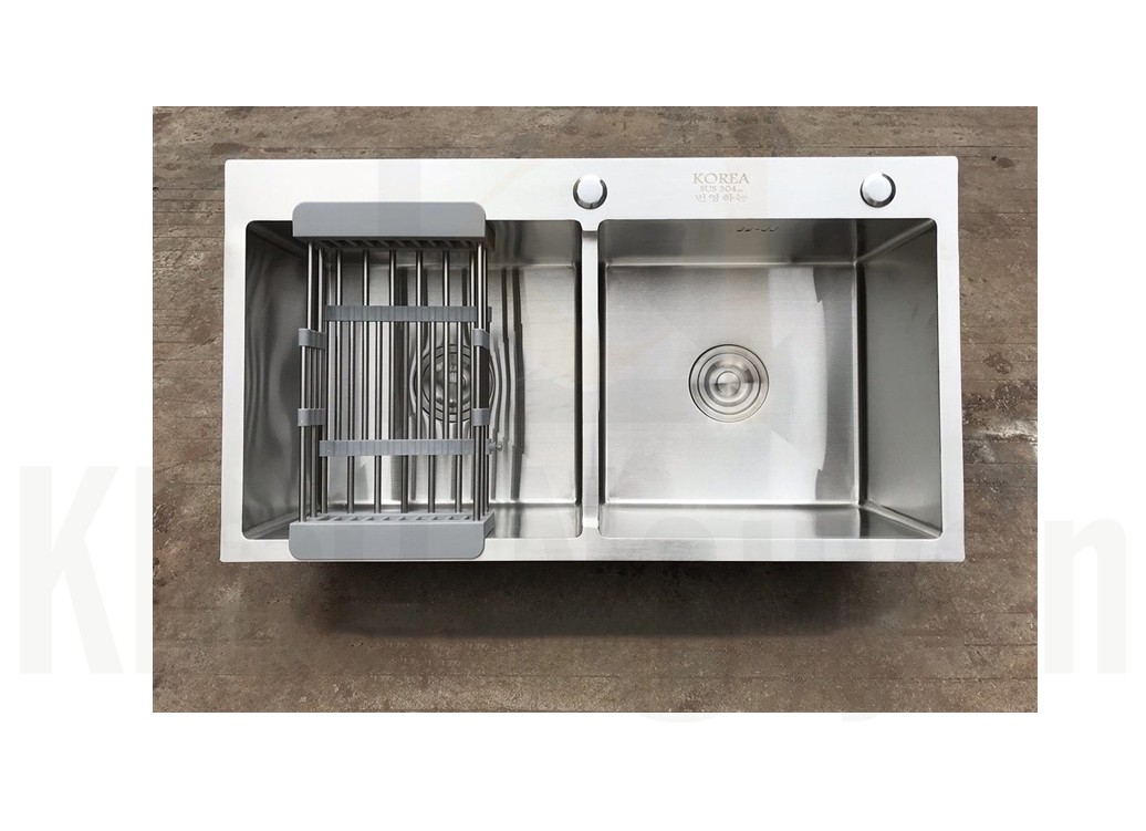 Chậu rửa bát handmade đúc Inox cao cấp Kagol H7040-Can