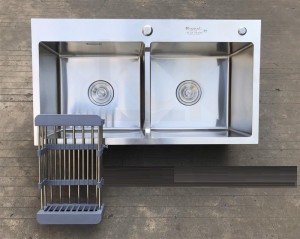 Chậu rửa bát handmade đúc cao cấp Kagol  H7843 Can New