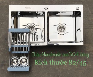 Chậu rửa bát handmade đúc cao cấp Kagol H8245-Can 304 Bong