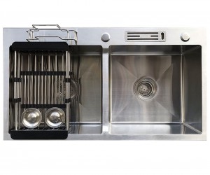 Chậu rửa bát handmade đúc Inox cao cấp Kagol H8245-CD