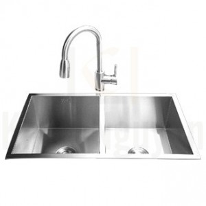 Chậu rửa bát handmade đúc phủ Nano cao cấp Kagol HNB8245C