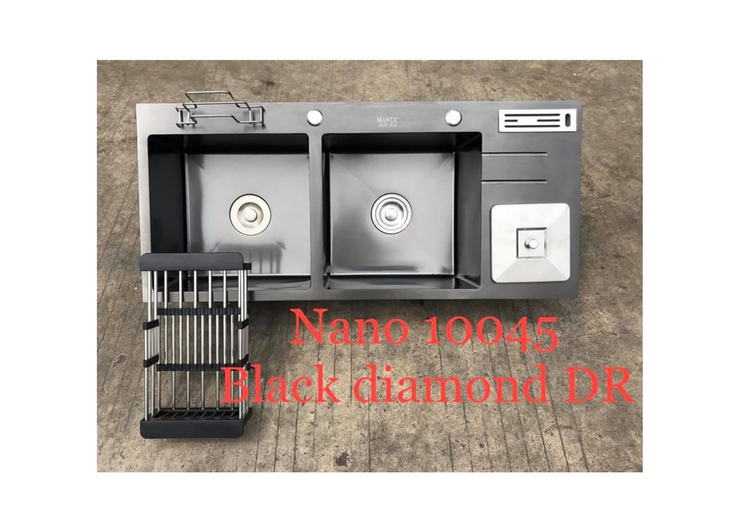 Chậu rửa bát handmade đúc phủ Nano Kagol HND10045-RD