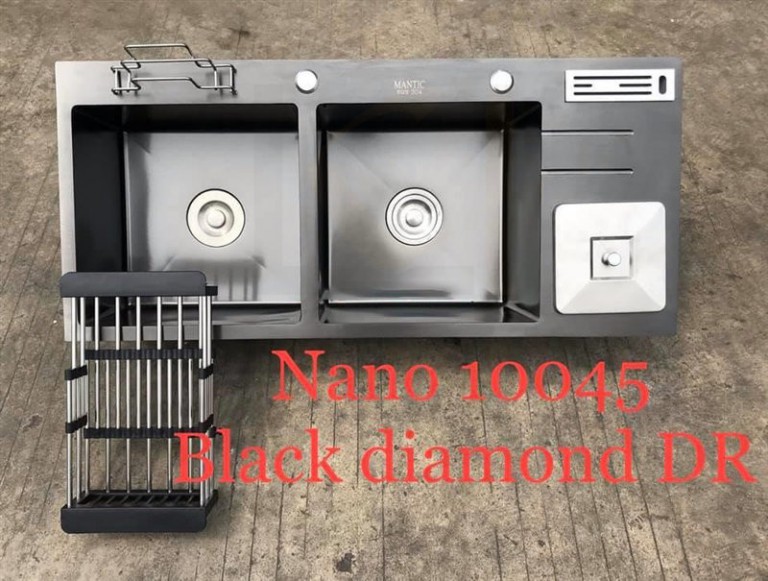 Chậu rửa bát handmade đúc phủ Nano cao cấp Kagol HND10045-RD