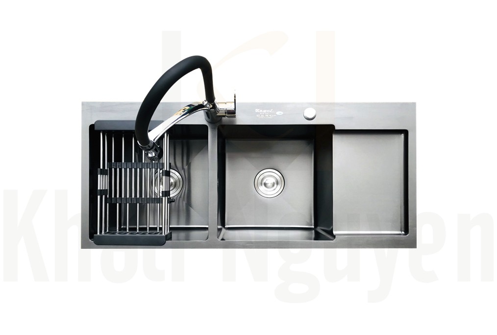 Chậu rửa bát handmade đúc phủ Nano Kagol HND10045