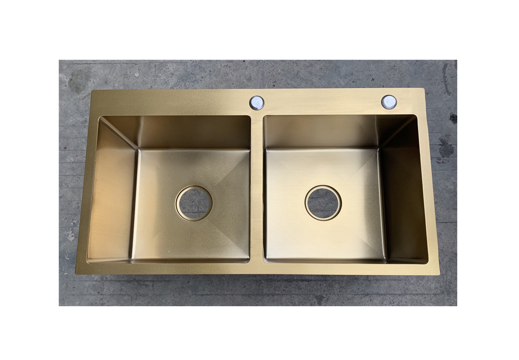 Chậu rửa bát handmade đúc phủ Nano cao cấp Kagol HNV8245 