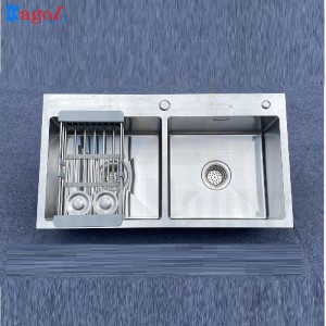 Chậu Rửa Bát Kagol Đúc Inox Hai Hố Cân K7843 can 304 SUS 304