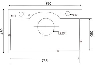 Bản Vẽ Chậu Rửa Bát Kagol Một Hố K7848 304 Inox SUS304