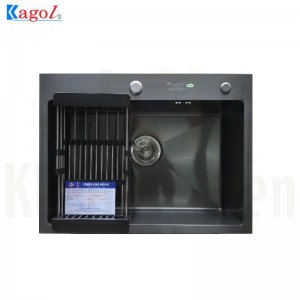 Chậu Rửa Bát Handmade Đúc Phủ Nano Một Hố Kagol KND6045