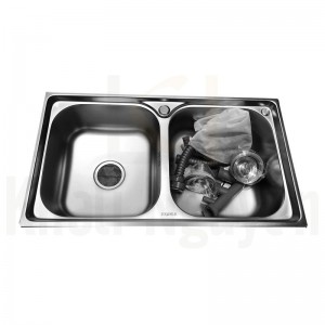 Chậu rửa bát handmade dập phủ Nano cao cấp Kagol P7843