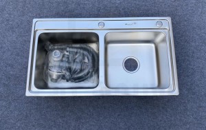 Chậu rửa bát handmade dập phủ Nano cao cấp Kagol P8045