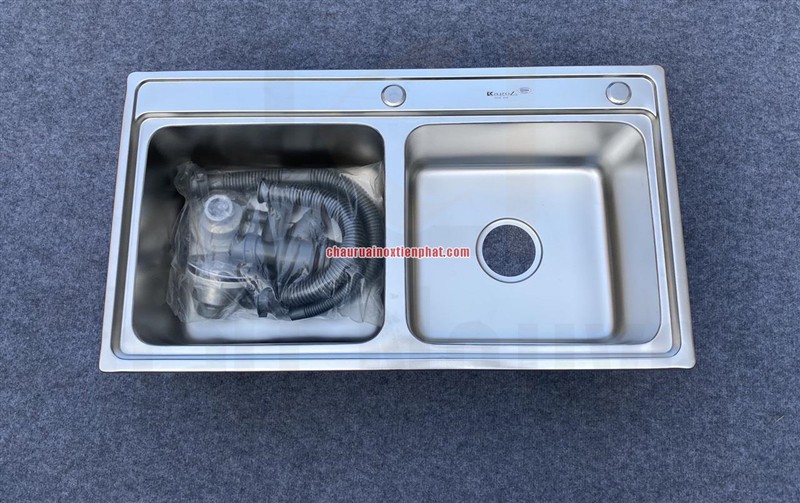 Chậu rửa bát handmade dập phủ Nano cao cấp Kagol P9245