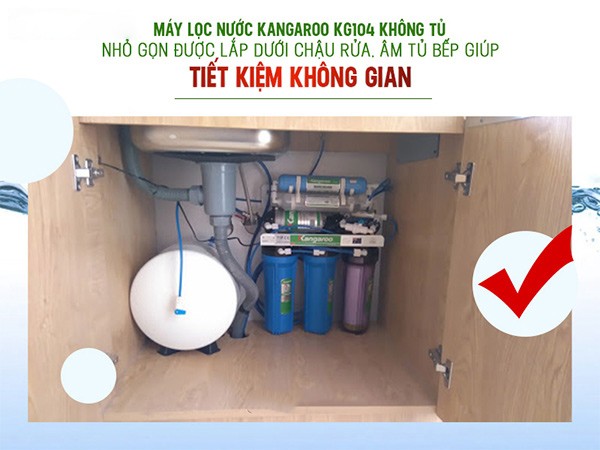 Máy Lọc Nước KG104AKV Lắp Âm Tủ Bếp