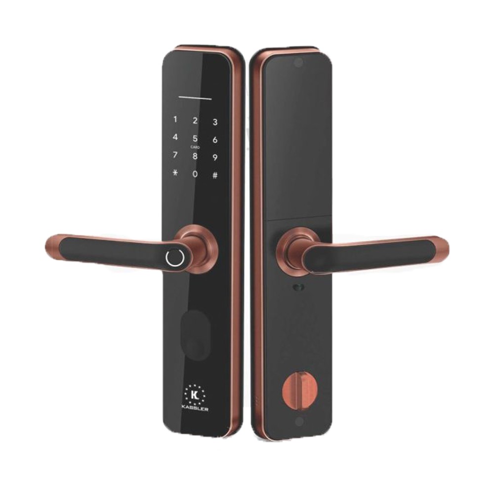 Khóa cửa điện tử Kassler KL- 696 APP RED BRONZE