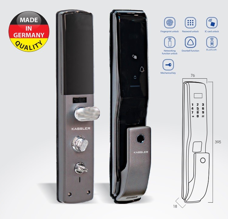 Khóa Cửa Vân Tay Kassler KL-789
