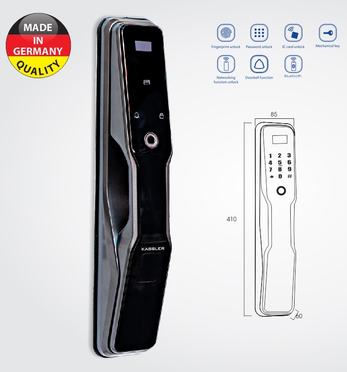 Khóa Cửa Vân Tay Kassler KL-868