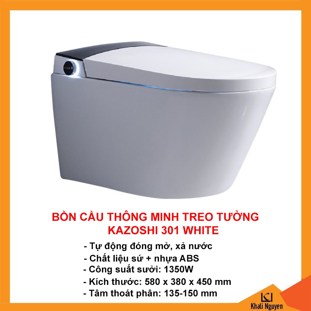 Bồn Cầu Thông Minh Kazoshi 301 WHITE