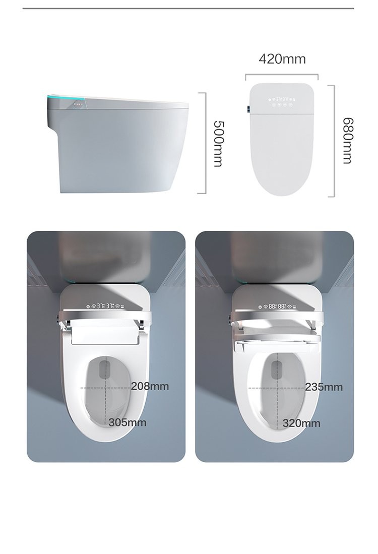 Bản vẽ bồn cầu thông minh Kazoshi JB812