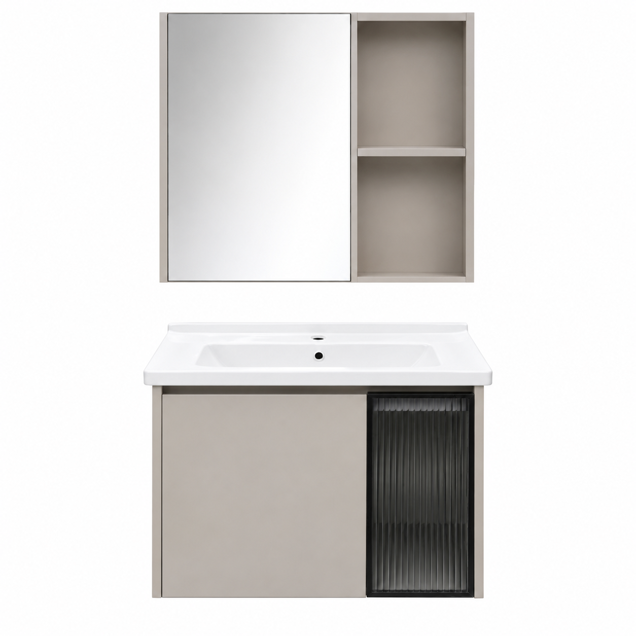 Bộ tủ chậu kèm tủ gương 086-6046.01
